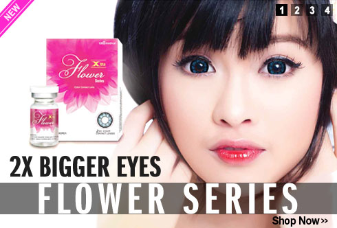 new in mimi flower series circle lens